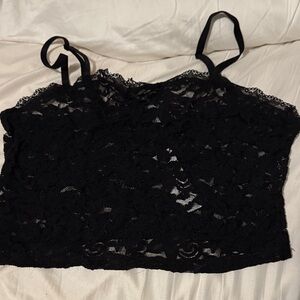 Garage Black Lace Tank Top